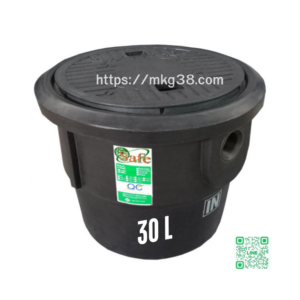 ถังดักไขมันใต้ซิงค์ PE ใต้ดิน(กลม) ยี่ห้อ Safe รุ่น GTU-30 L